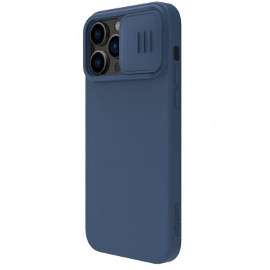 Dėklas Nillkin CamShield Silky silicone case iPhone 14 Pro Mėlynas 5