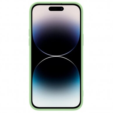 Dėklas Nillkin CamShield Silky silicone case iPhone 14 Pro Žalias 1