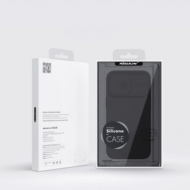 Dėklas Nillkin CamShield Silky silicone case iPhone 14 Pro Žalias 4