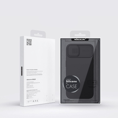 Dėklas Nillkin CamShield Silky silicone case iPhone 14 Žalias 4