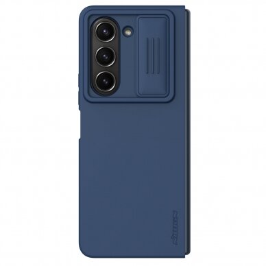 Dėklas Nillkin CamShield Silky Silicone Case skirta Samsung Galaxy Z Fold 5 su Camera Protector - Dark Mėlynas 2