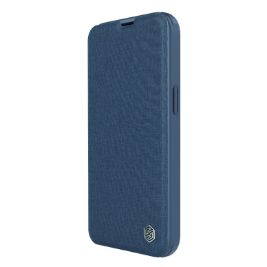 Dėklas Nillkin Qin Cloth Pro Case For iPhone 14 Plus Mėlynas 2