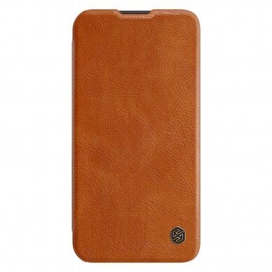 Dėklas Nillkin Qin Leather Pro Samsung Galaxy S23 Plus Rudas 1