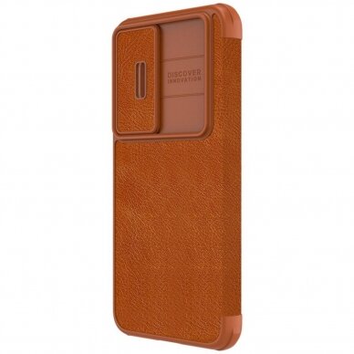 Dėklas Nillkin Qin Leather Pro Samsung Galaxy S23 Plus Rudas 2