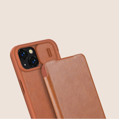 Dėklas Nillkin Qin Pro Leather Case iPhone 14 Plus Juodas 11