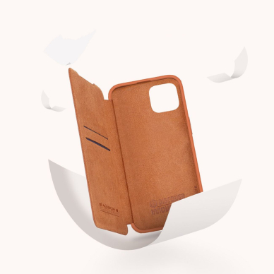 Dėklas Nillkin Qin Pro Leather Case iPhone 14 Plus Juodas 9