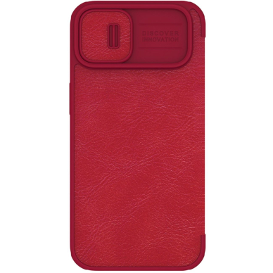 Dėklas Nillkin Qin Pro Leather Case iPhone 14 Plus Raudonas 3