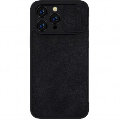 Dėklas Nillkin Qin Pro Leather Case iPhone 14 Pro Juodas 3