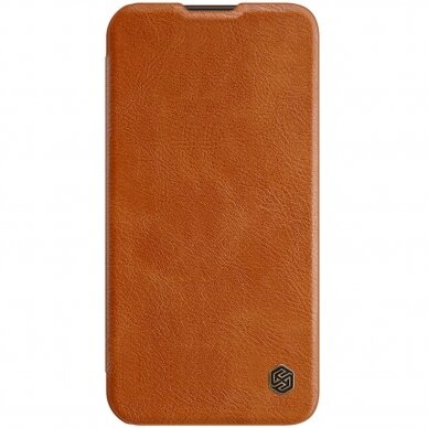 Dėklas Nillkin Qin Pro Leather Case iPhone 14 Rudas 1