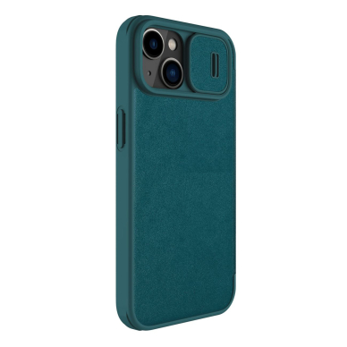 Dėklas Nillkin Qin Pro Leather Case-plain leather iPhone 14 Plus Žalias 2