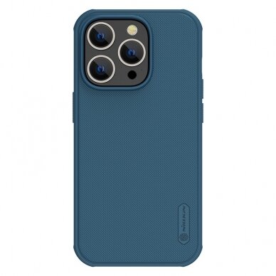 Dėklas Nillkin Super Frosted Shield Pro Apple iPhone 14 Pro mėlynas