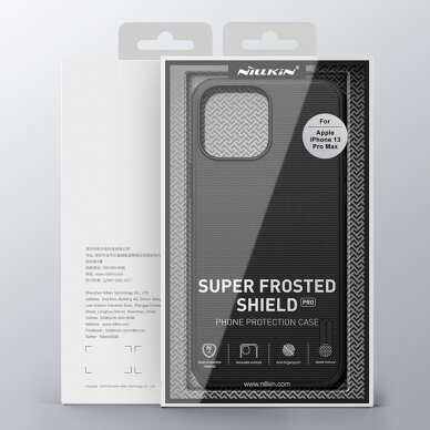 Dėklas Nillkin Super Frosted Shield Pro Case iPhone 13 Pro Max Juodas 4