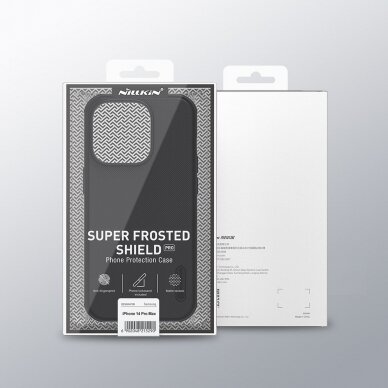 Dėklas Nillkin Super Frosted Shield Pro iPhone 14 Pro Max Juodas 4