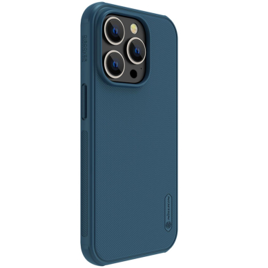 Dėklas Nillkin Super Frosted Shield Pro iPhone 14 Pro Mėlynas 2