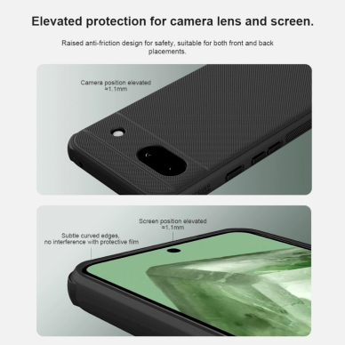 Dėklas Nillkin Super Frosted Shield Pro Magnetic Case for Google Pixel 8A - Juodas 15