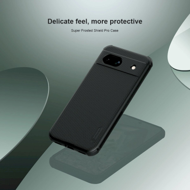 Dėklas Nillkin Super Frosted Shield Pro Magnetic Case for Google Pixel 8A - Juodas 6