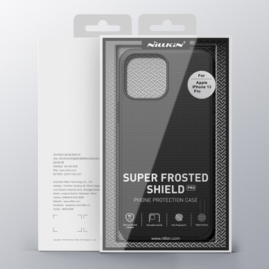 Dėklas Nillkin Super Frosted Shieldskirtas iPhone 13 Pro juodas 4