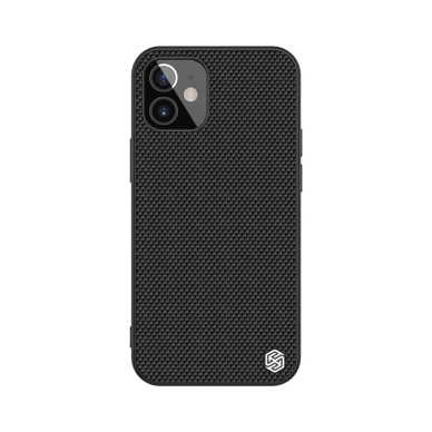 Dėklas Nillkin Textured Case dengtas nailonu iPhone 12 mini Juodas