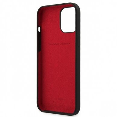 Dėklas Originalus Ferrari Fessihcp12Lbk Iphone 12 Pro Max 6,7" juodas Hardcase On Track Silicone 6