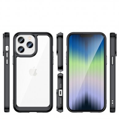 Dėklas Outer Space Case IPHONE 14 PRO MAX Juodas 1