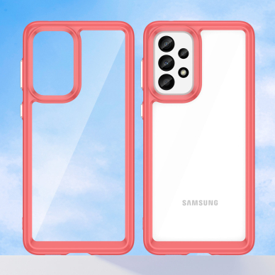 Samsung Galaxy A33 Dėklas Outer Space Case 5G raudonais kraštais 7