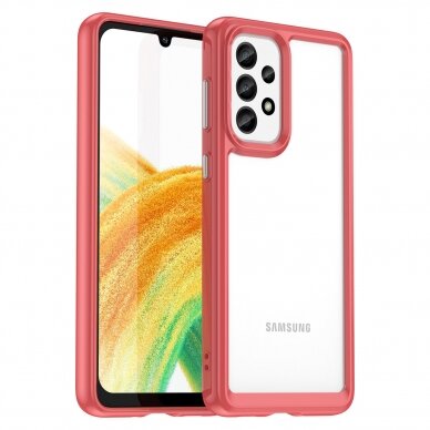 Samsung Galaxy A33 Dėklas Outer Space Case 5G raudonais kraštais