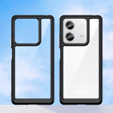 Dėklas Outer Space Case with gel frame for Xiaomi Redmi Note 13 Pro+ - Juodas 7