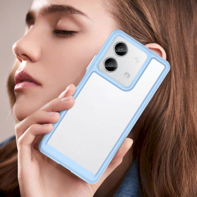 Dėklas Outer Space Case with gel frame for Xiaomi Redmi Note 13 Pro+ - Mėlynas 6