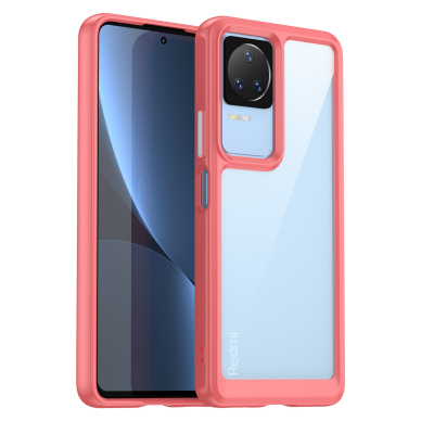 Dėklas Outer Space Case Xiaomi Poco F4 5G Raudonais kraštais