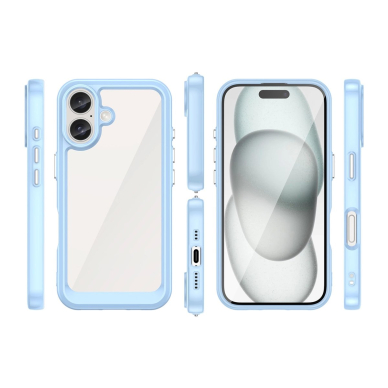 Dėklas Outer Space Gel Frame iPhone 16 - Mėlynas 1