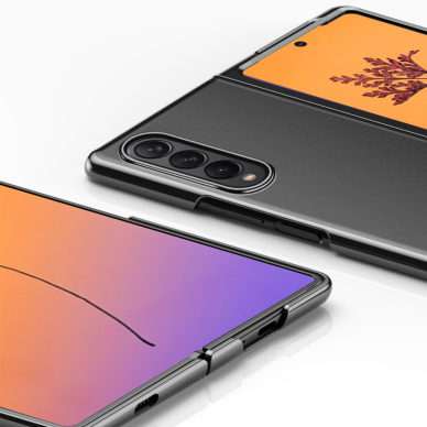 Dėklas Plating Samsung Galaxy Z Fold 4 Juodais kraštais 7