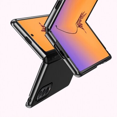 Dėklas Plating Samsung Galaxy Z Fold 4 Mėlynais kraštais 5