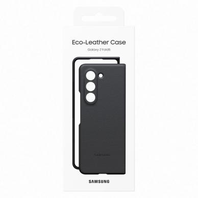 Dėklas PU leather Samsung Galaxy Z Fold 5 - Juodas 6