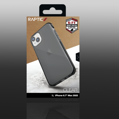 Dėklas Raptic Clear Case iPhone 14 Plus Pilkas 2