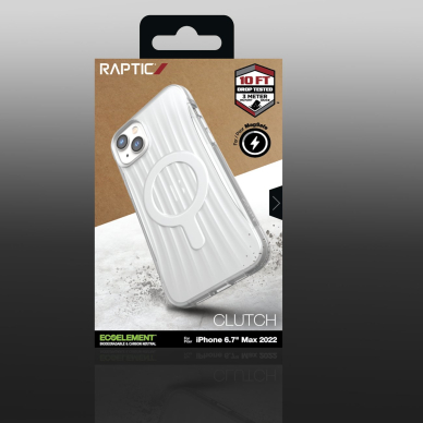 Dėklas Raptic Clutch Case iPhone 14 Plus with MagSafe Skaidrus 5