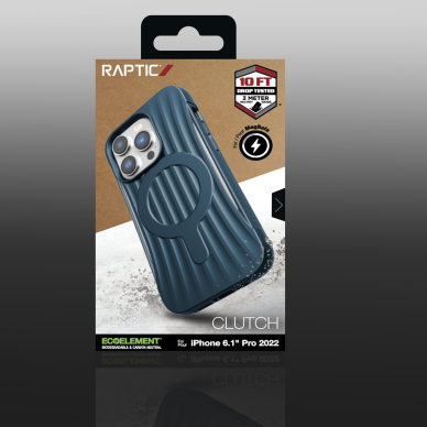 Dėklas Raptic Clutch Case iPhone 14 Pro with MagSafe Mėlynas 4