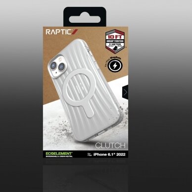 Dėklas Raptic Clutch Case iPhone 14 with MagSafe Skaidrus 5