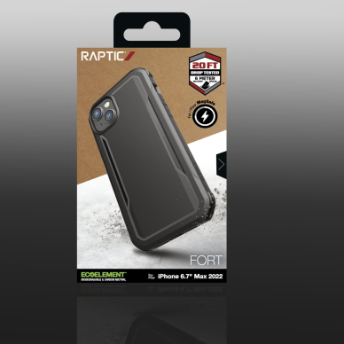 Dėklas Raptic Fort Case iPhone 14 Plus with MagSafe Juodas 4