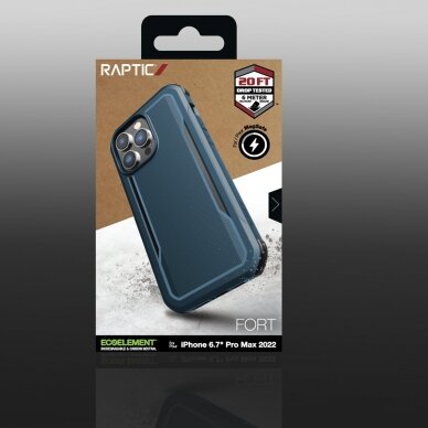 Dėklas Raptic Fort Case iPhone 14 Pro Max with MagSafe Mėlynas 4