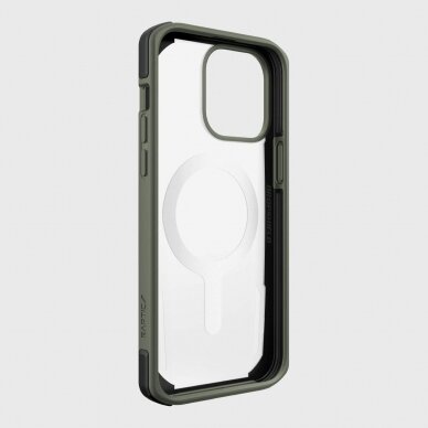 Dėklas Raptic Secure Case for iPhone 14 Pro Max with MagSafe Žalias 9