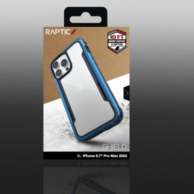 Dėklas Raptic Shield Case iPhone 14 Pro Max Mėlynas 5