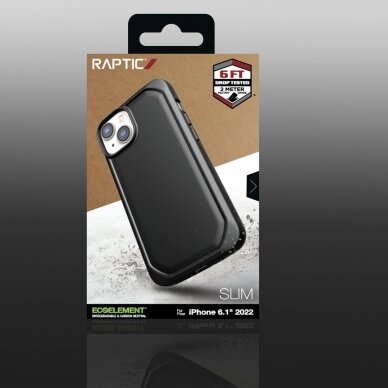 Dėklas Raptic Slim Case iPhone 14 Juodas 4