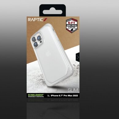 Dėklas Raptic Slim Case iPhone 14 Pro Max Skaidrus 4