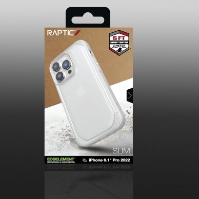 Dėklas Raptic Slim Case iPhone 14 Pro Skaidrus 4