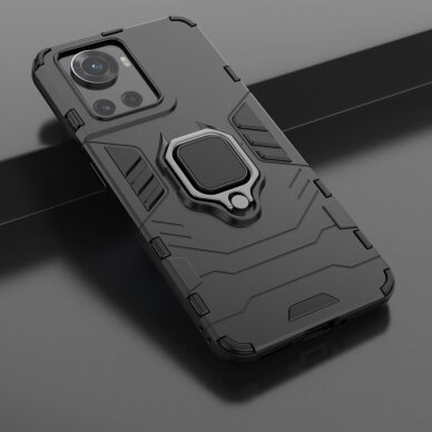 Dėklas Ring Armor armored hybrid OnePlus Ace Juodas 6