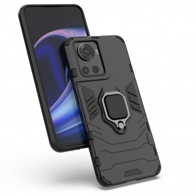 Dėklas Ring Armor armored hybrid OnePlus Ace Juodas 7