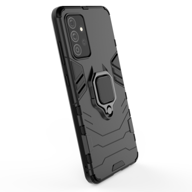 Samsung Galaxy A72 Dėklas Ring Armor Case Kickstand Tough Rugged 4G Mėlynas 6