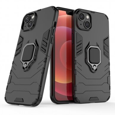 Dėklas Ring Armor iPhone 14 Juodas 1