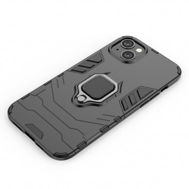 Dėklas Ring Armor iPhone 14 Juodas 11