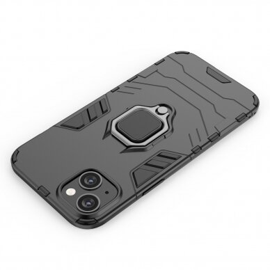 Dėklas Ring Armor iPhone 14 Pro Max Juodas 17